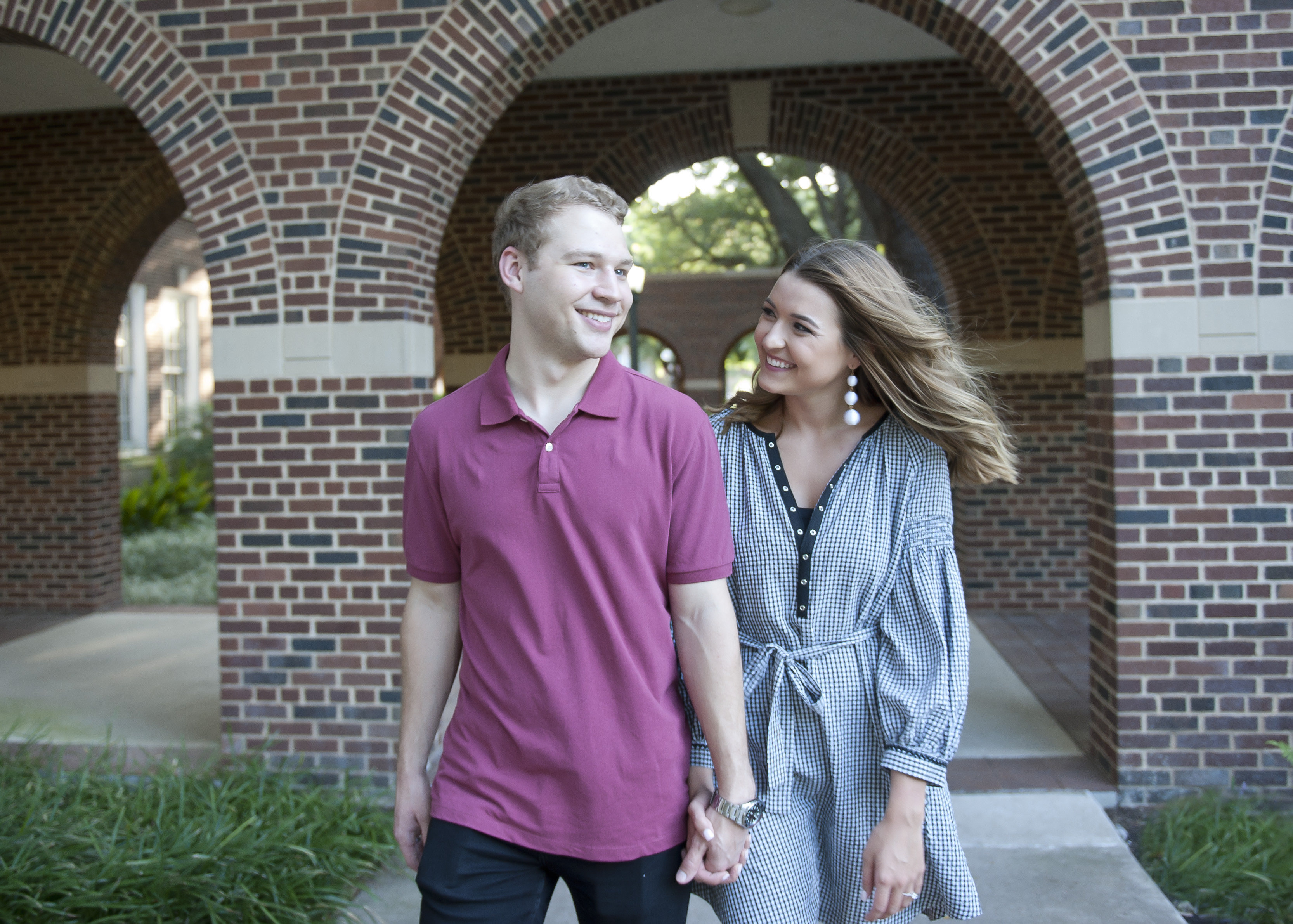 Couple Strolling on SMU Campus